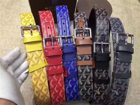 goyard belt green